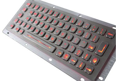 ステンレス鋼バックライトを当てられたUSBのキーボードIP65の産業キオスクのキーパッド