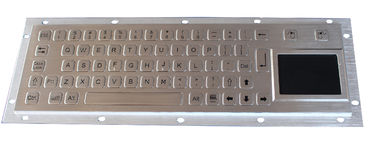 タッチパッド、背面パネル台紙が付いているブラシをかけられた IP65 キオスクの金属の産業キーボード