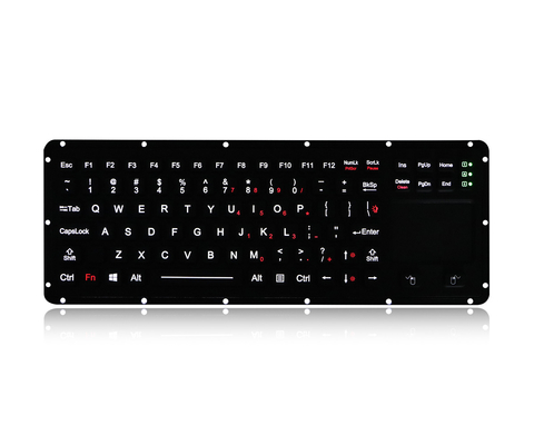 バックライトEMCのキーボードの軍の水平なシリコーン ゴムのキーボード88のキーUSBインターフェイス