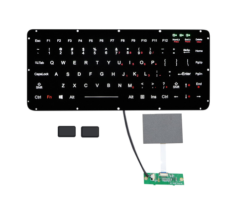 バックライト2の外的なマウスのキーの統合されたシリコーン ゴムのキーボード