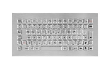 破壊者の証拠の険しいパネルの台紙のキーボード、自己サービス キオスクのためのステンレス鋼のキーボード