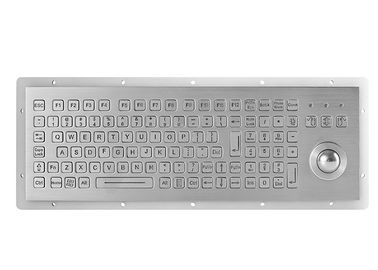 トラックボール800DPIが付いている104のキーのStianlessの鋼鉄パネルによって取付けられるキーボードIP67