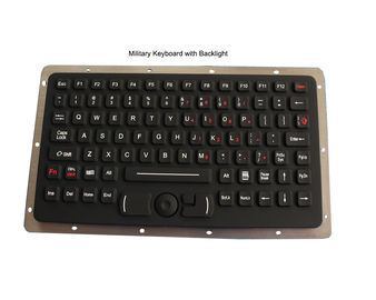 バックライトが付いているEMCのパネルの台紙のゴム製険しい軍のキーボード