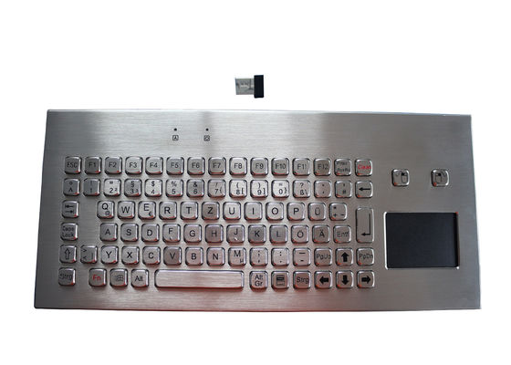 タッチパッドIP67移動可能なデスクトップ2.4Gが付いている無線金属のキーボードIP67