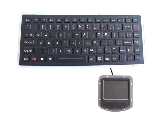 アルミ合金の400DPIタッチパッドが付いている軍のキーボードIP67 USB