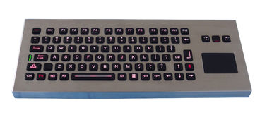 IP65 85キーは密封された堅いタッチパッドが付いているデスクトップの金属のバックライトのキーボードを高耐久化しました