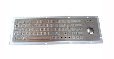 IP65 動的パネルは統合されたトラックボール マウスが付いているステンレス鋼のキーボードを取付けました