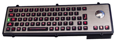 光学レーザーのトラックボールが付いている USB 港の金属の産業強いキーボード