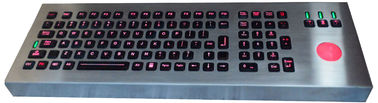 耐久のバックライトの黒のトラックボール IEC 60512-6 の軍産複合の金属のキーボード