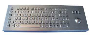 100 つのキーは光学トラックボールおよび数字キーパッドが付いている証拠のステンレス鋼のキーボードを傷付けます