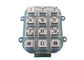 数字金属のキーパッド4x3 Acessの制御システムIP65 12はドット マトリクス インターフェイスを調整します