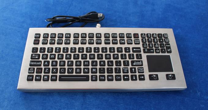 タッチパッドの調節可能なバックライトが付いている116のキーの洗濯できる産業キーボード