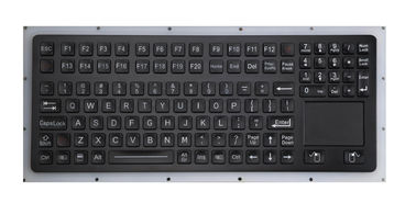 動的IP67 Balckは産業軍の適用のためのタッチパッドが付いている高耐久化されたキーボードを防水します
