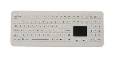IP68 USB が付いているタッチパッドが付いているデスクトップの防水ゴム製医学等級のキーボード
