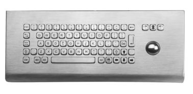 IP65耐圧防爆38mmのトラックボール ステンレス製のキオスクのキーボードの壁に取り付けられたデスクトップのキーボード