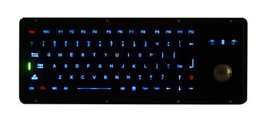 光学トラックボールが付いている黒い海兵隊員 Usb のパネルの台紙のキーボード