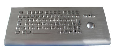 IP65 はトラックボールが付いている取付け可能なステンレス鋼のキオスクの金属のキーボードを防水します