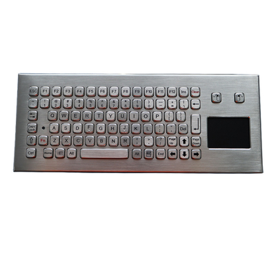 83のキーのステンレス鋼のキーボードのコンパクトのフォーマットIP68はタッチパッドが付いている卓上を密封しました