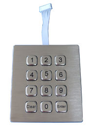 12のキーのドット マトリクス動的IP67は産業電話のための屋外の金属のキーパッドを防水します
