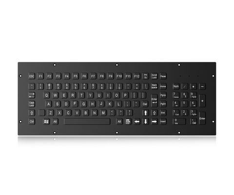 EMC 頑丈なキーボード 耐久性のある黒いチタン 電子化 軍事キーボード