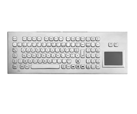 IP65 デスクトップ メタル コンパクトキーボード タッチパッド 産業用PCキーボード