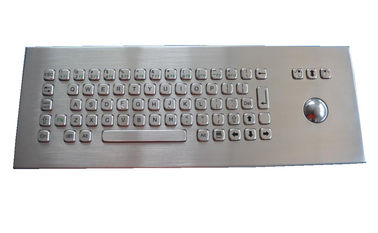 トラックボール卓上険しいキーボードIP65のステンレス鋼が付いているUSB PS2の産業キーボード