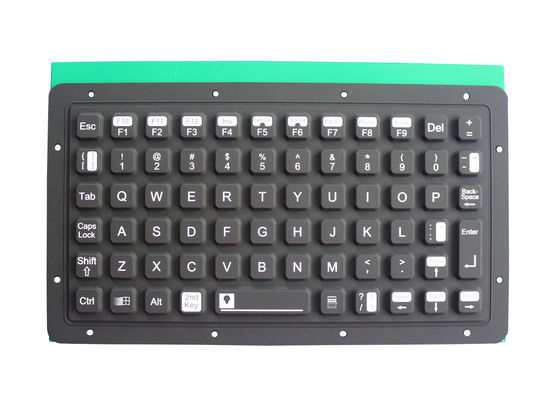 軍調節可能なバックライトIP67の動的シリコーン ゴムのキーボードUSB PS2