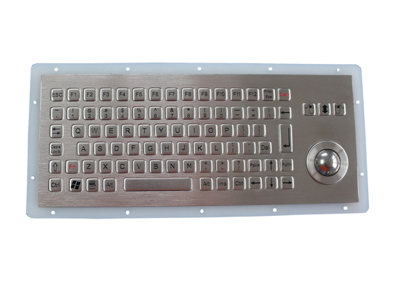 トラックボールIP67パネルの台紙PS2 USBが付いている密集したフォーマットの金属のキーボード