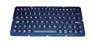 照らされた IP65 は軍コンピュータのためのシリコーン ゴム 83 のキーのキーボードを高耐久化しました