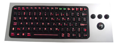 86 のキーの PS/2 の赤いシリコーン ゴムの軍の等級のキーボード、USB の関係はケーブルで通信します