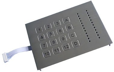 acces の制御システムのための 16 のキーの高耐久化された耐候性がある金属のキーパッド