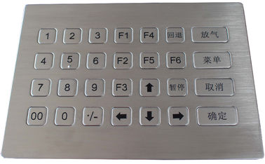 28 のキーはセルフサービス機械のためのステンレス鋼の金属の数字キーパッドを防水します