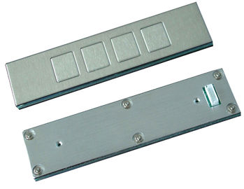 IP65 4 キーの 0.45mm の短い打撃が付いている産業天面の台紙のステンレス鋼のキーパッド