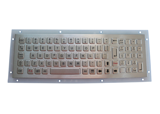 金属は動的洗濯できるSUS304がブラシをかけたステンレス鋼のキーボードを密封した