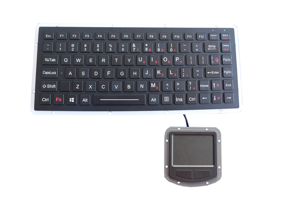 アルミ合金EMCのキーボードIP67 PS2 USBは400DPIタッチパッドと高耐久化した