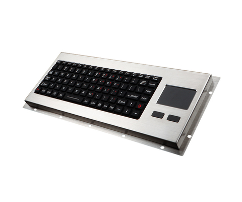 タッチパッドが付いている険しい軍のシリコーンEMCのキーボードIP68のバックライト