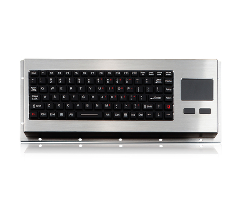 タッチパッドが付いている険しい軍のシリコーンEMCのキーボードIP68のバックライト
