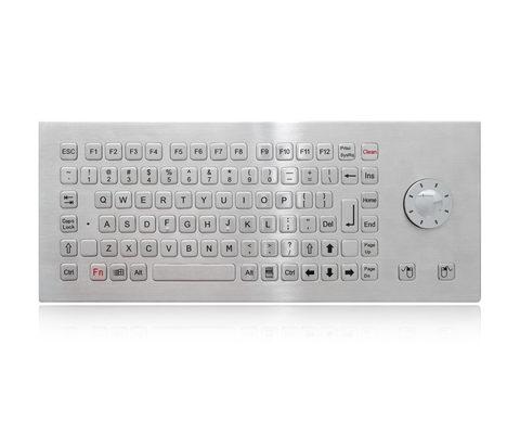 90 キーの産業用ステンレスステールキーボード 密閉 / 頑丈なSSフーラポインタ