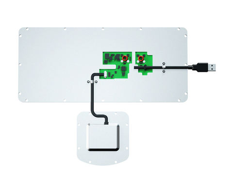 IP65 シリコンゴム 軍事キーボード PS2 USB 400DPIタッチパッド