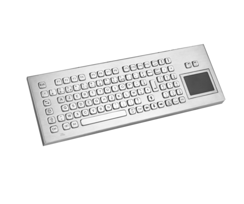 IP65 デスクトップ メタル コンパクトキーボード タッチパッド 産業用PCキーボード