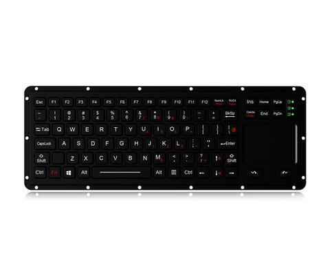 軍用 トラックボール マウス と 頑丈 な キーボード コンボ