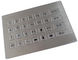 28 のキーはセルフサービス機械のためのステンレス鋼の金属の数字キーパッドを防水します