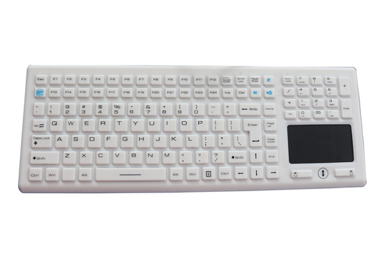 ゴム製 シリコーンの産業キーボード124のキーの医学の洗濯できるデスクトップのキーボード