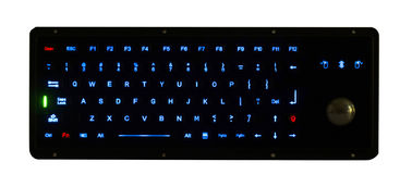 IP67 動的水証拠のトラック ボールが付いている海洋の黒い金属のキーボード