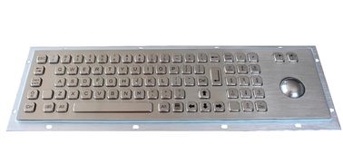 トラックボール パネルの台紙の金属によってワイヤーで縛られるキーボードが付いている産業キーボード